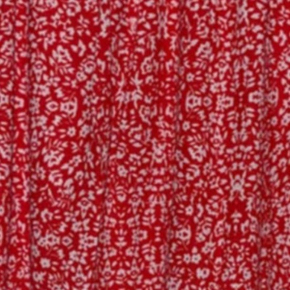 AVA CHRISTINE RED WHITE FLORAL PAISLEY SKIRT MEDIUM - Picture 3 of 4